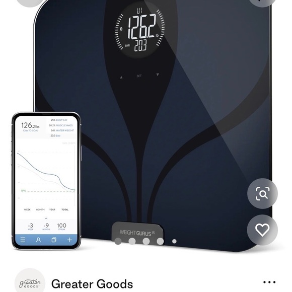 Weight Gurus Premium Bluetooth Smart Scale, v 2. ‘ew in box - Picture 3 of 4